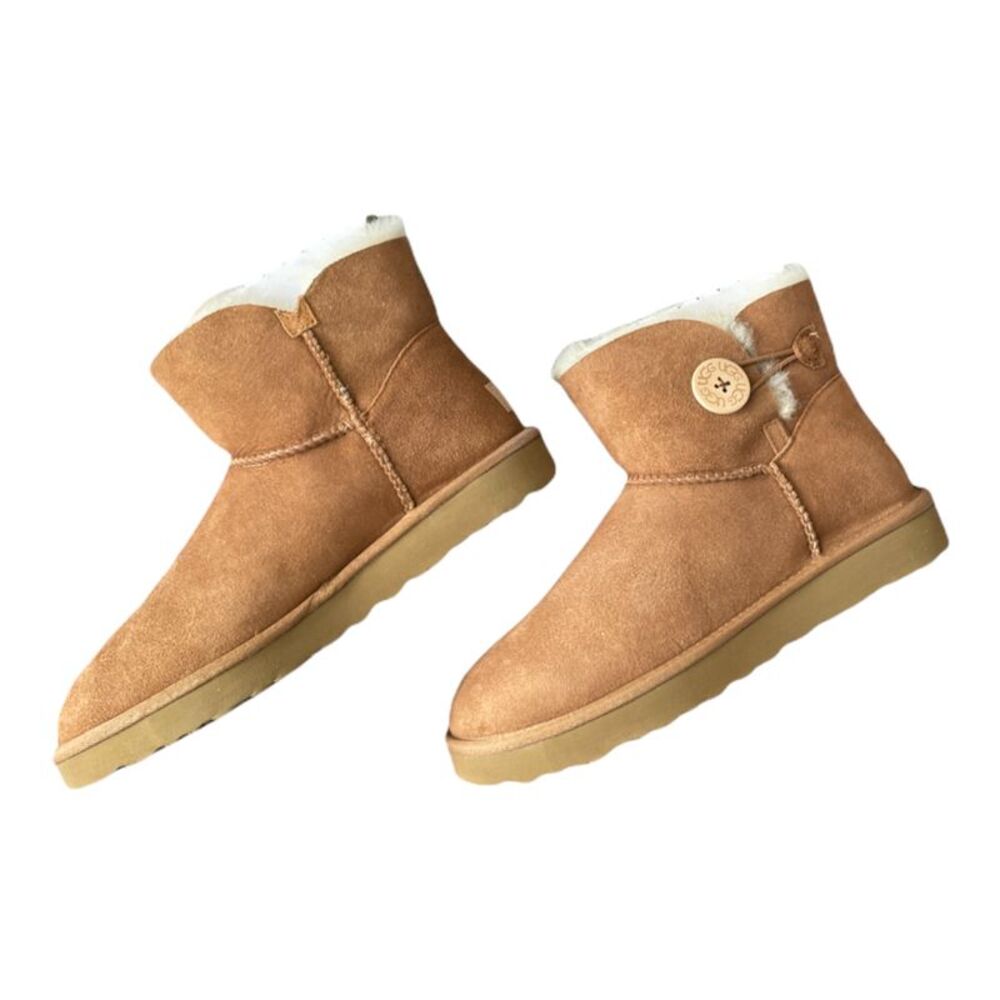 UGG Women's Water Resistant Mini Bailey Button II Boots - Chestnut - Picture 5 of 5